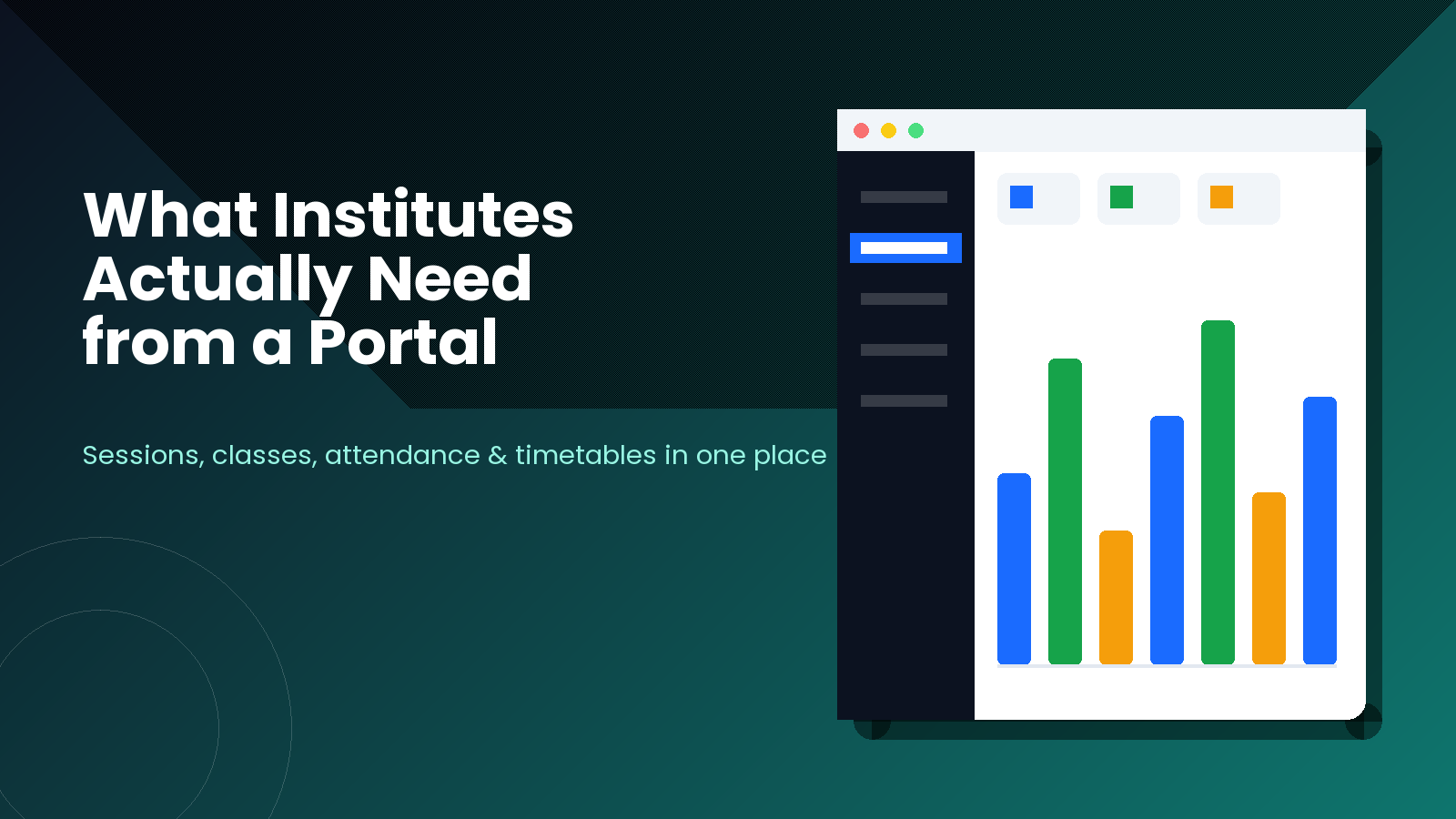 What an Institute Actually Needs From a Student Management System